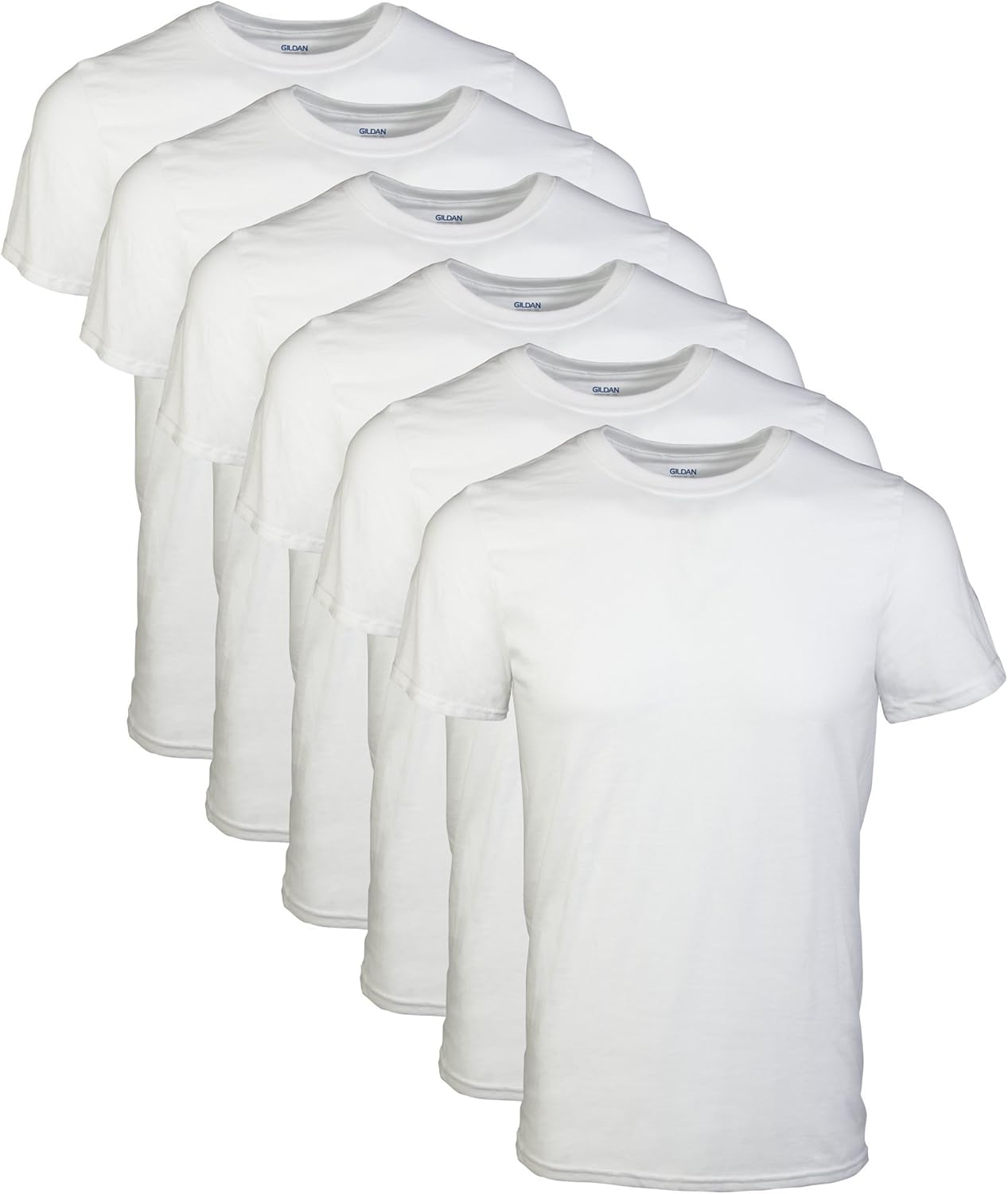 Gildan Men's Crew T-Shirt Multipack at Amazon Men’s Clothing store